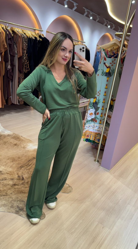 Conjunto Moletom Verde